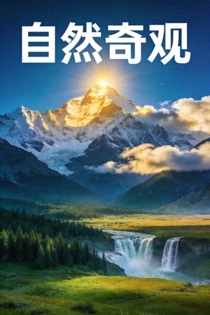纪录片《自然奇观》封面，展示壮丽自然景观